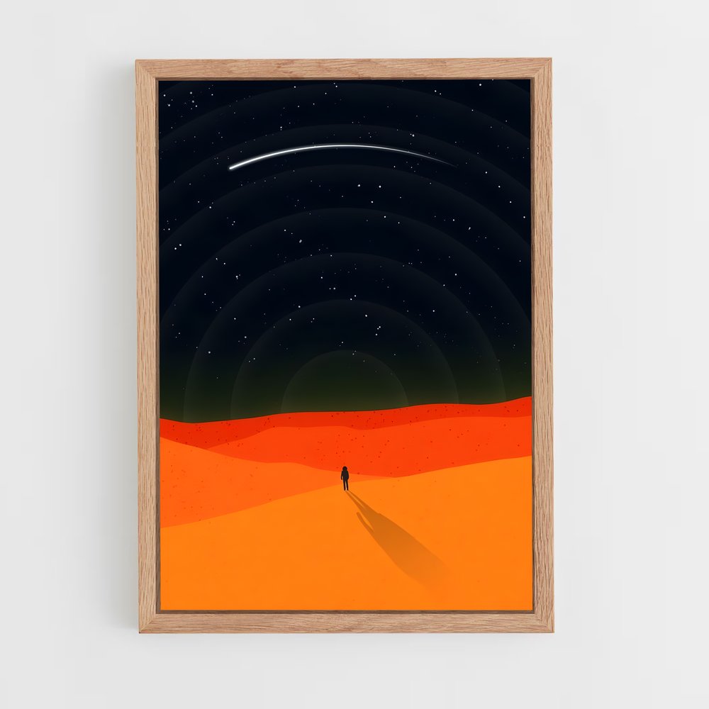 Poster Étoile du Désert – affiche Art spatial (vue 4)